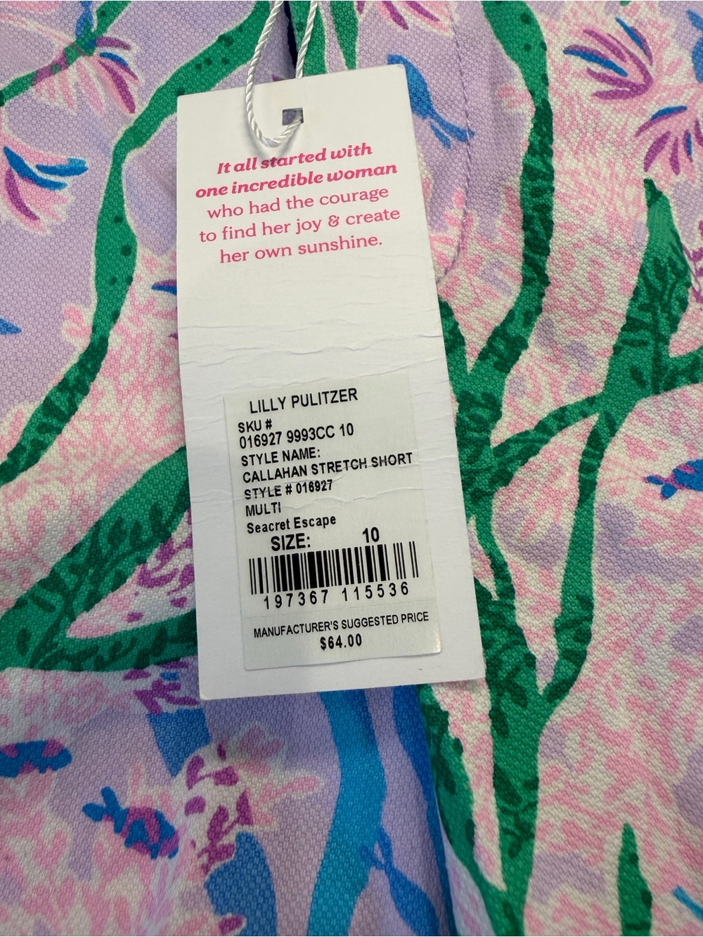 Lilly Pulitzer Callahan Shorts in Seacret Escape - Picture 3 of 3